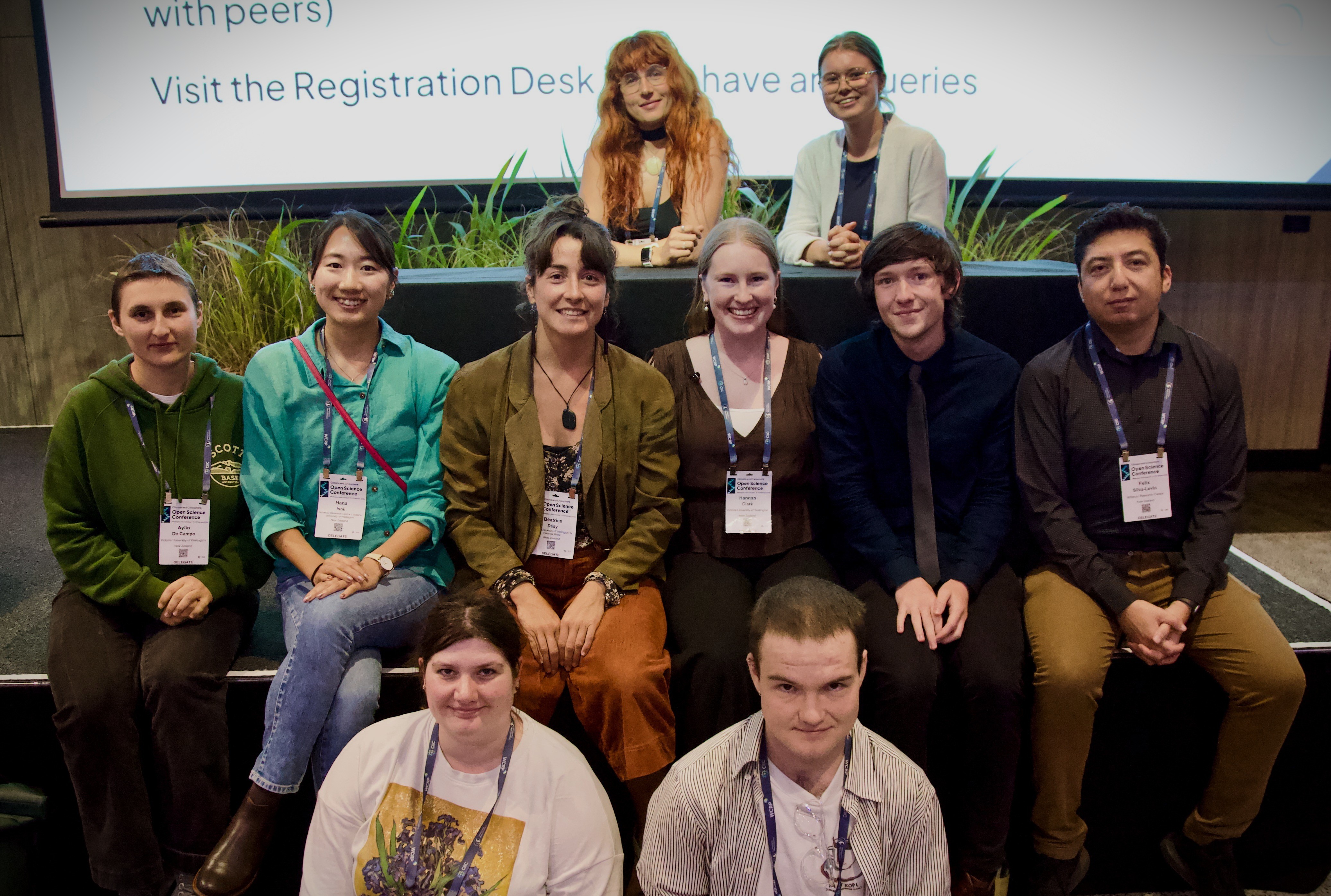 ARC post-graduate students attending CLIC conference, Wellington, February 2026