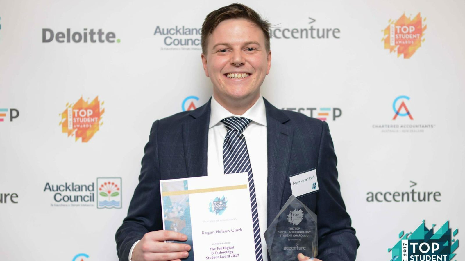 Regan Nelson, who finishes his Information Systems degree in November, has already secured a graduate role at audit and consulting firm Deloitte.