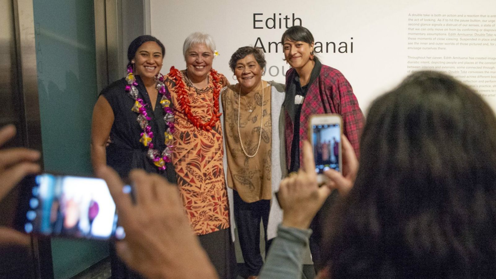 From left: Edith Amituanai, Assistant Vice-Chancellor (Pasifika),  Hon Luamanuvao Dame Winnie Laban, Mrs Sagapolu, Ane Tonga. Image credit: Shaun Matthews.
