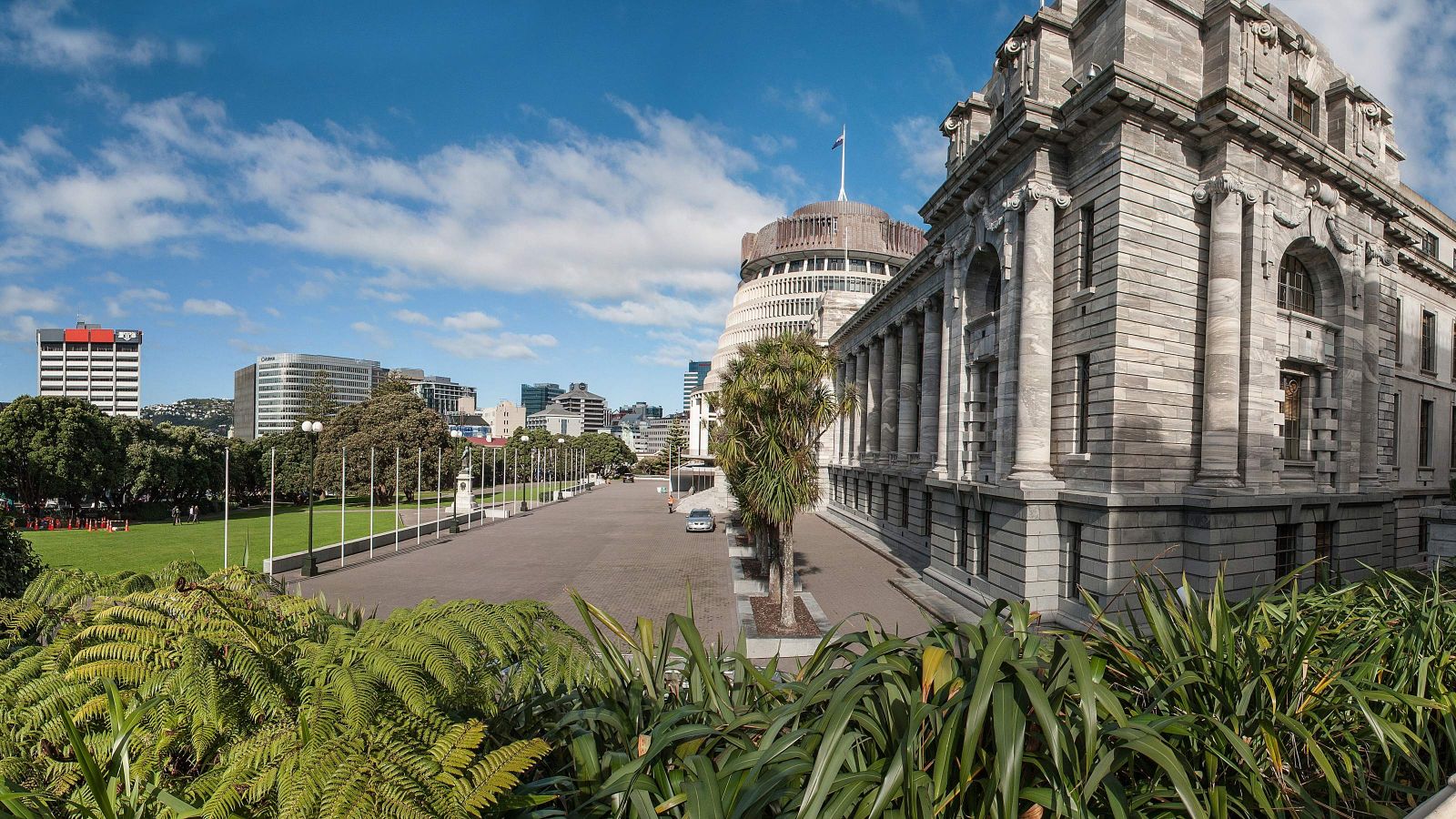 Pipitea campus opposite the Beehive, NZ's government buildings