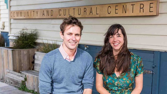 Gradon Diprose and Hannah MacKintosh portraits engaging alternative economies