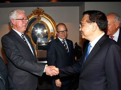 Tony with China's Premier Minister