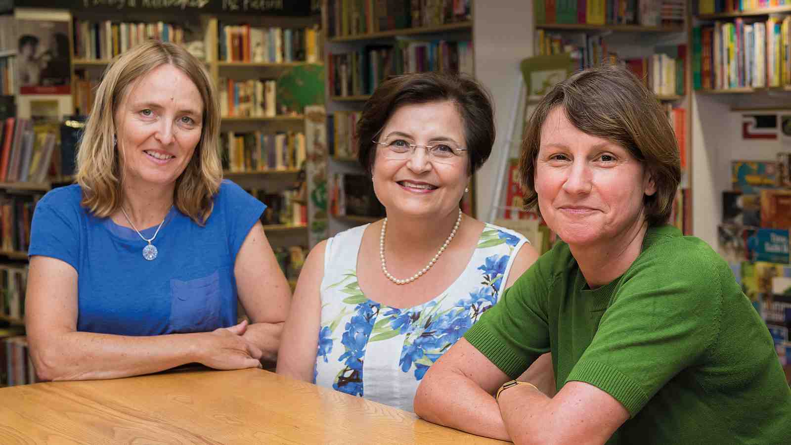 Professor Bronwyn Wood, Professor Carmen Dalli and Professor Miriam Meyerhoff