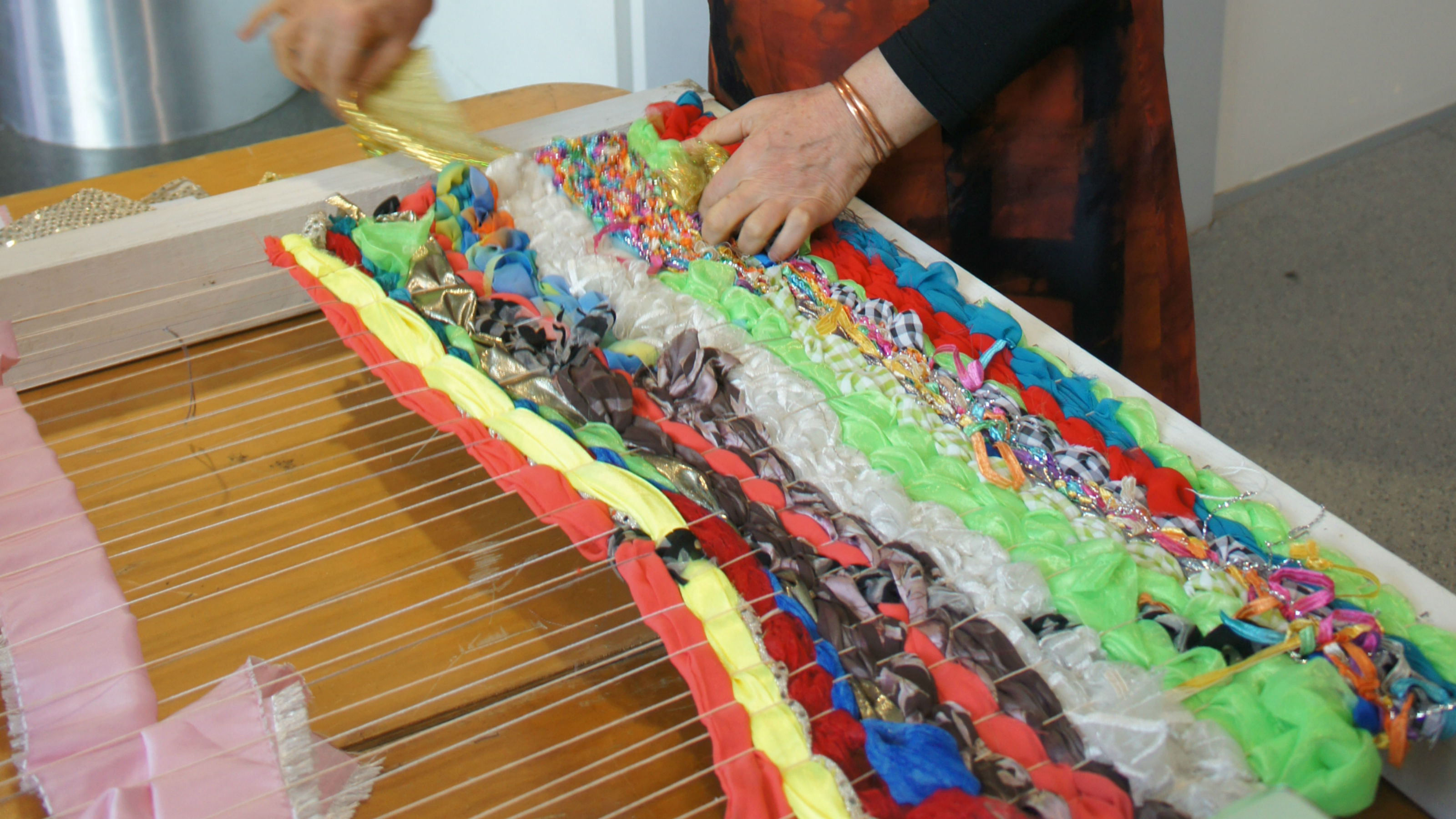 Whariki weaving 2