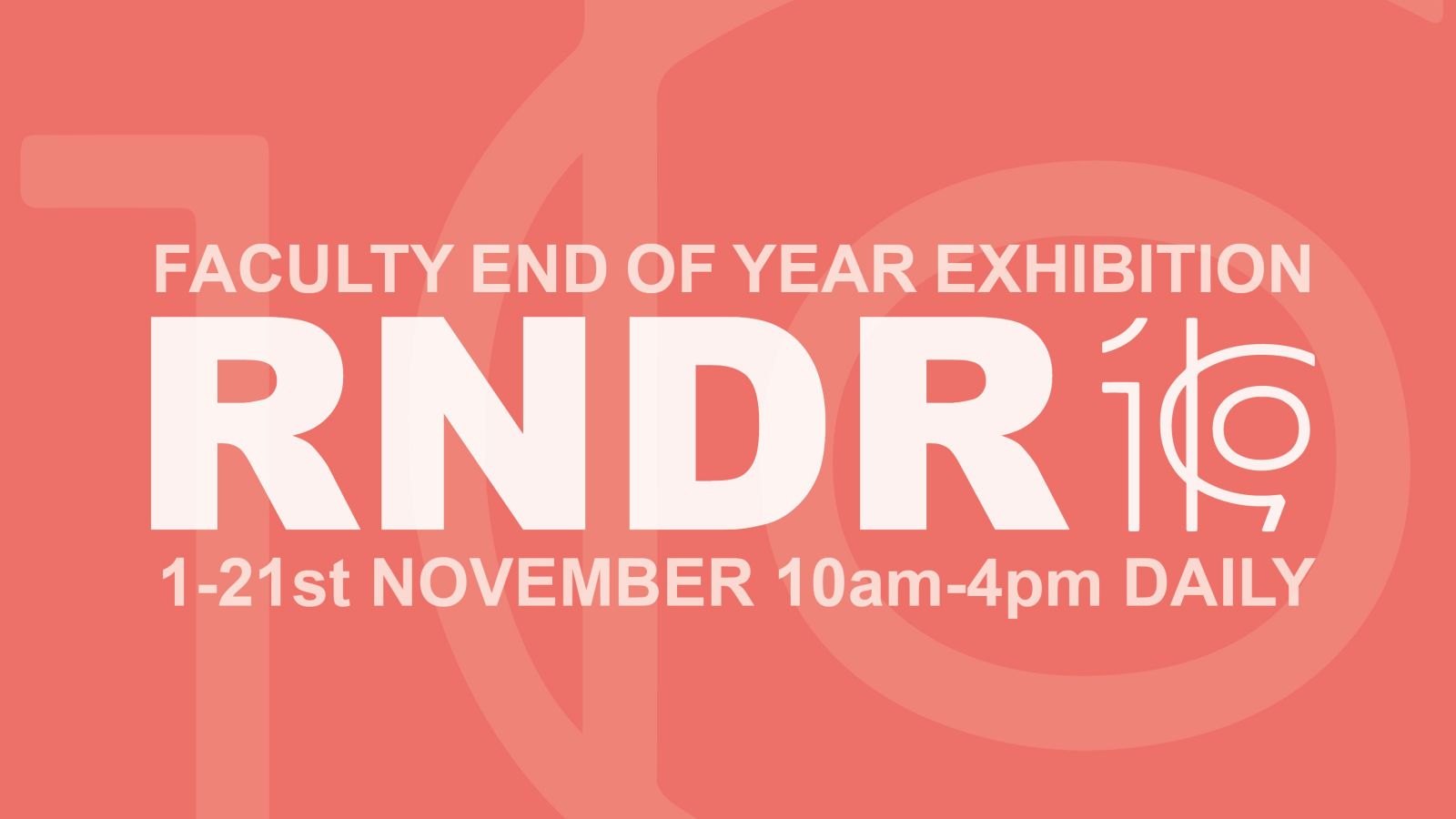 RNDR19 poster banner