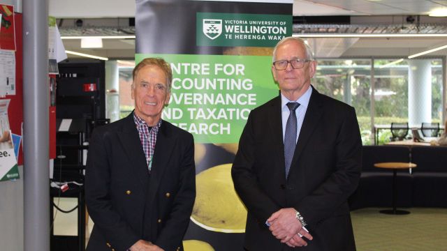 Professor Paul Griffin and Professor Tony van Zijl.