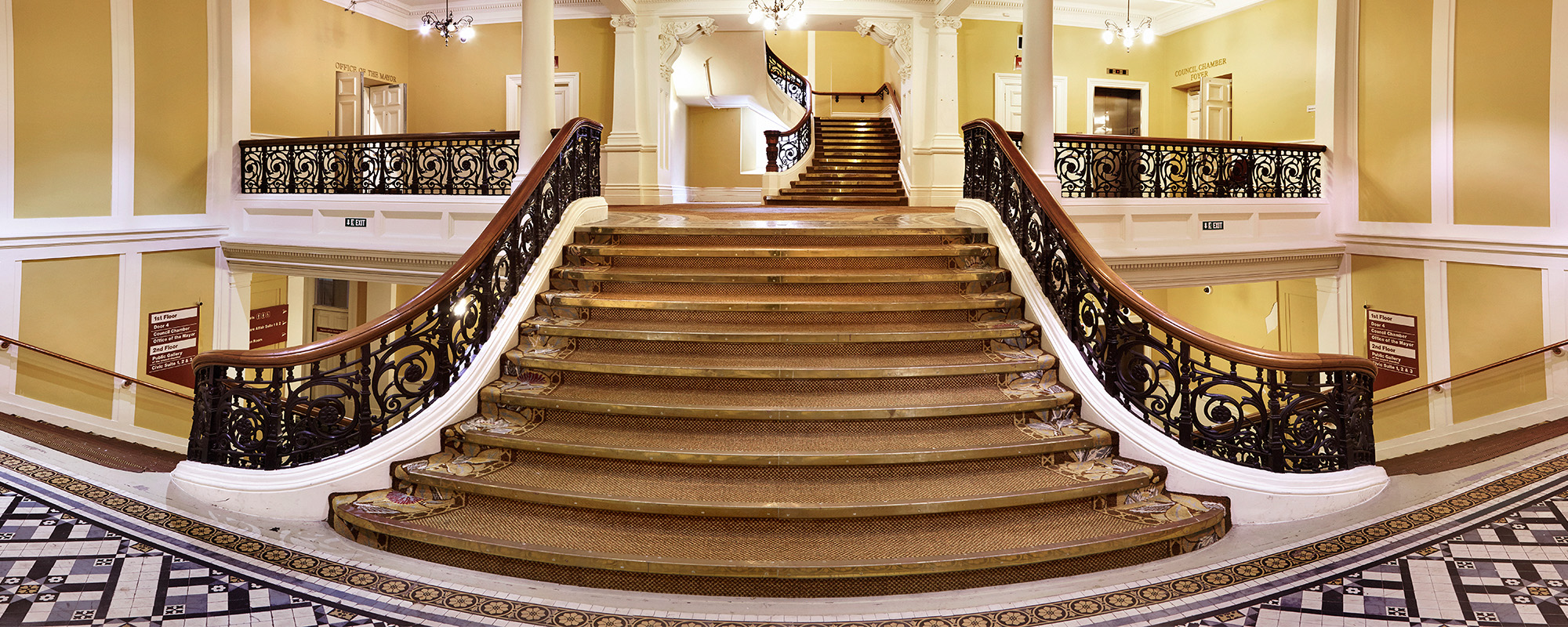 Town hall stairs