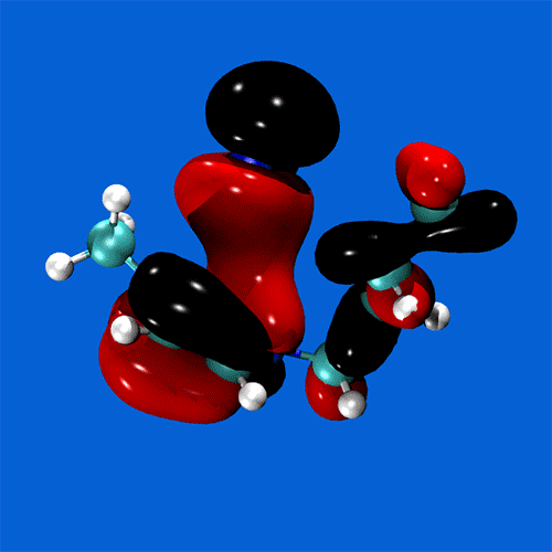 shiny three dimensional molecules bonding to one another