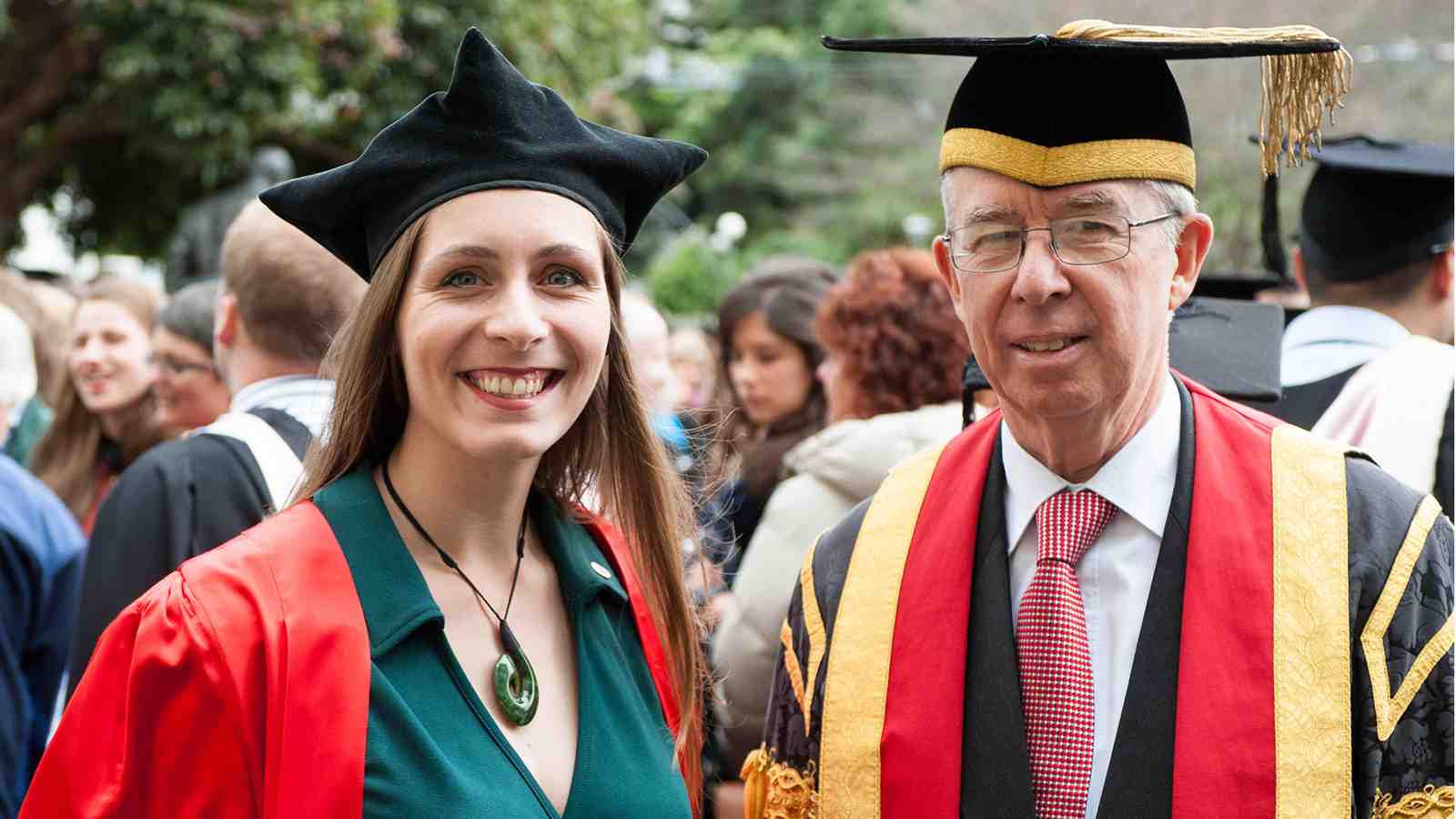 Eleanor Catton with Chancellor Ian McKinnon