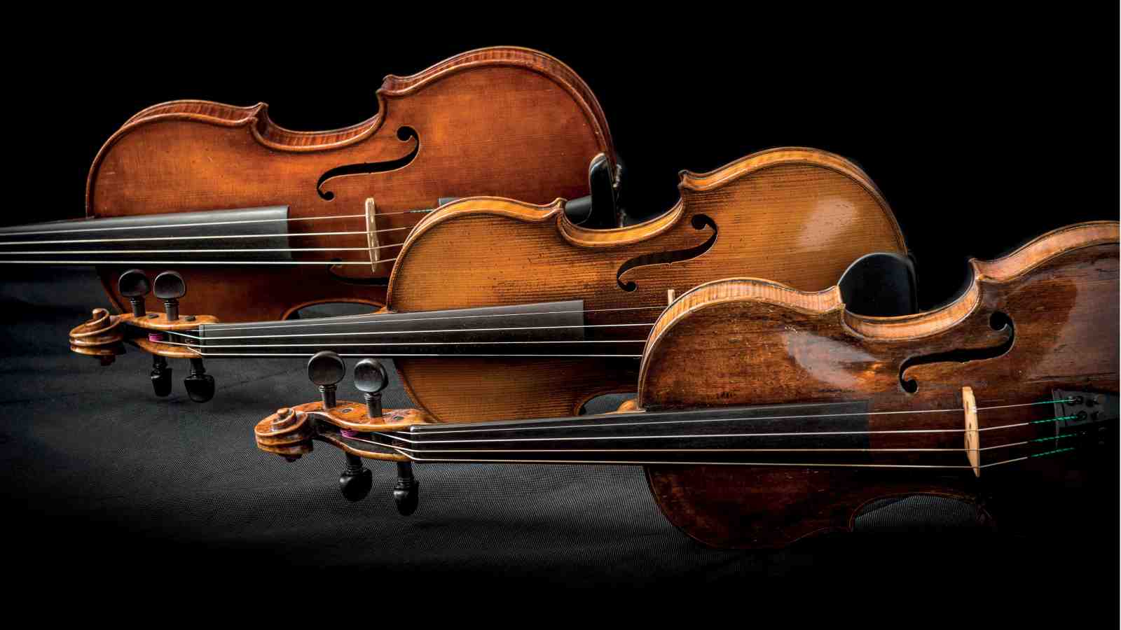 Baroque violin made in 1970s, now part part of Te Kōkī New Zealand School of Music (NZSM) collection