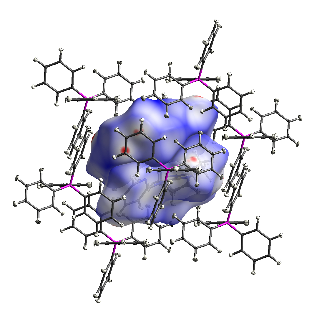 Diagram of large molecule with central purple blob