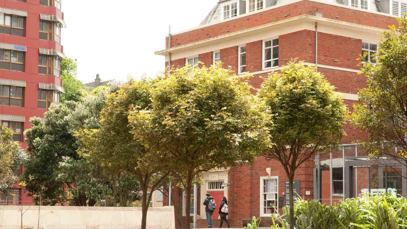 Victoria University of Wellington Hunter Building Courtyard located at Kelburn campus