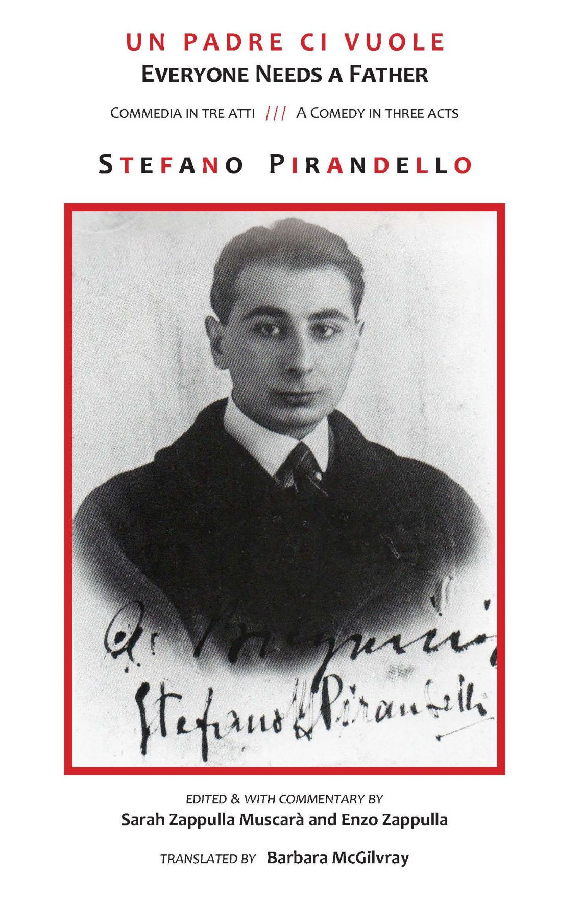 The cover of the English Translation of Everyone needs a father by Stefano Pirandello