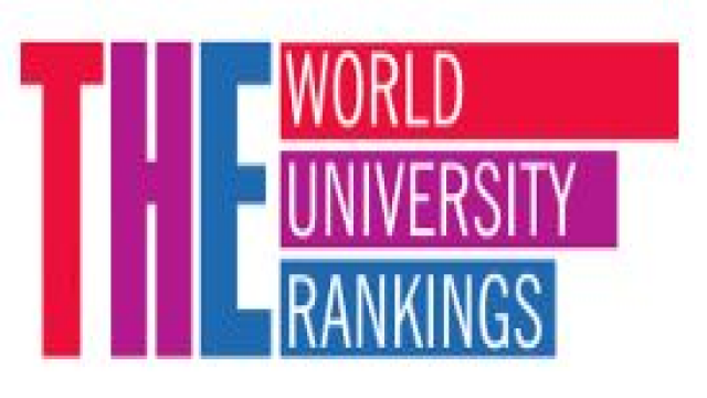 Ranking logo, with text that reads, 'The world university rankings'.