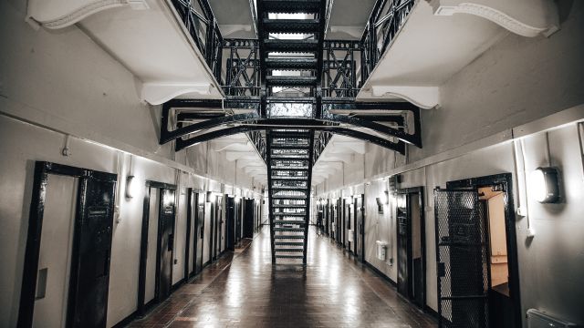 Prison corridor and staircase