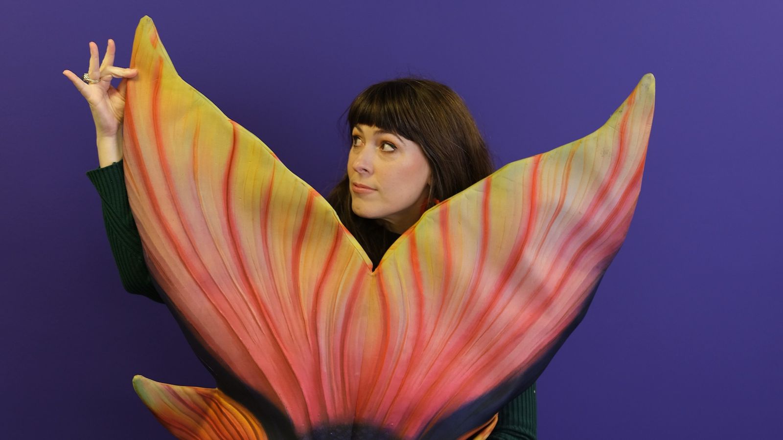 2022 Writer in Residence Megan Dunn, with tail. (Photo by Mark Tantrum)