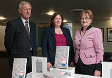 Professor John Burrows, Professor Susy Frankel and Lynda Hagen