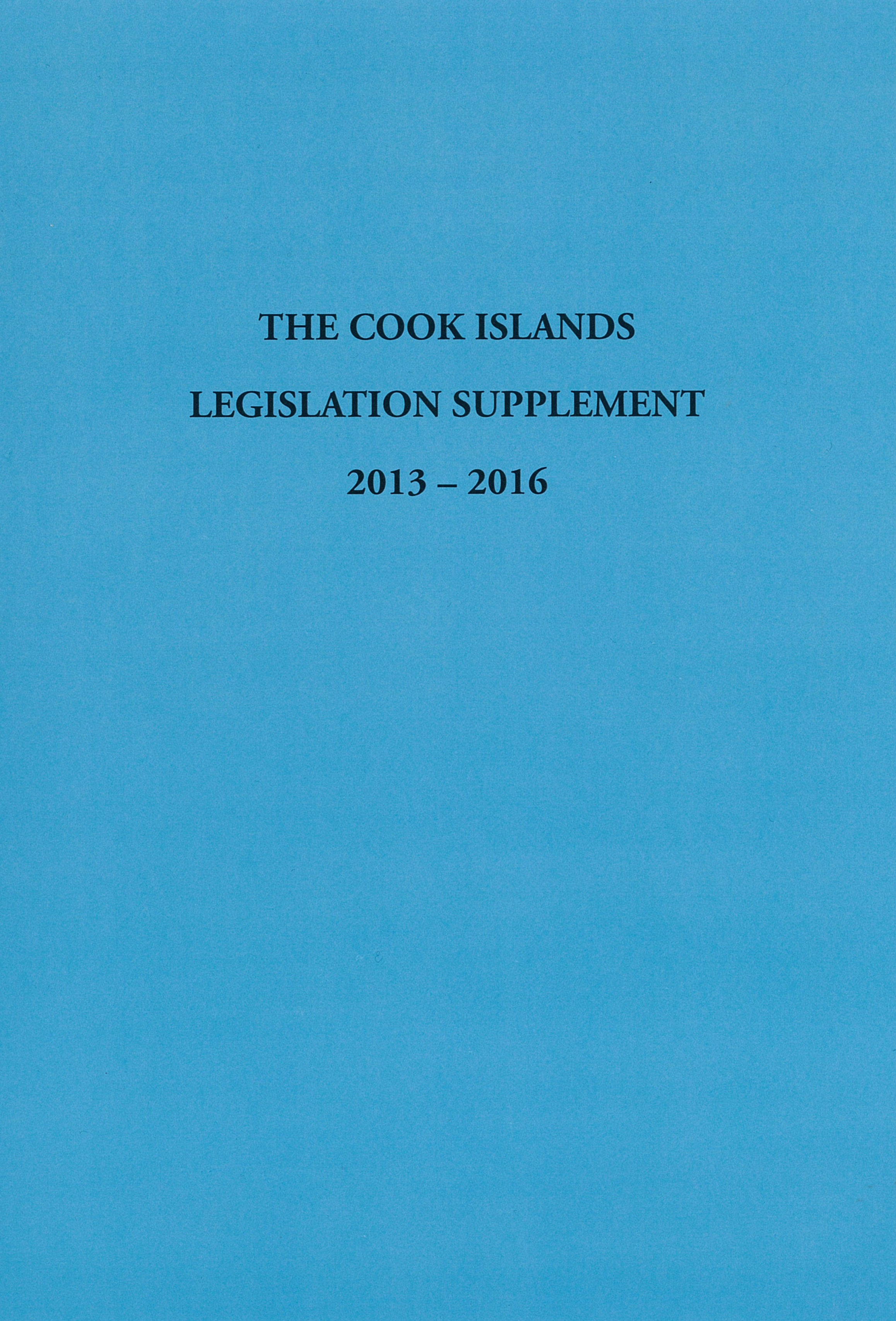 Cook Islands Supplement