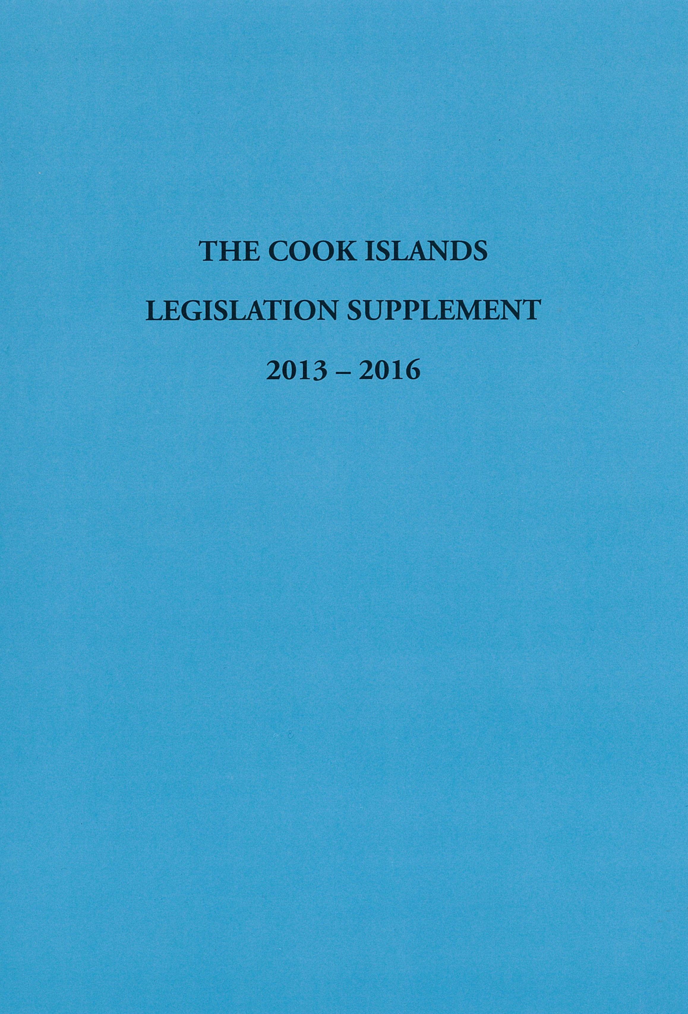 Cook Islands Supplement