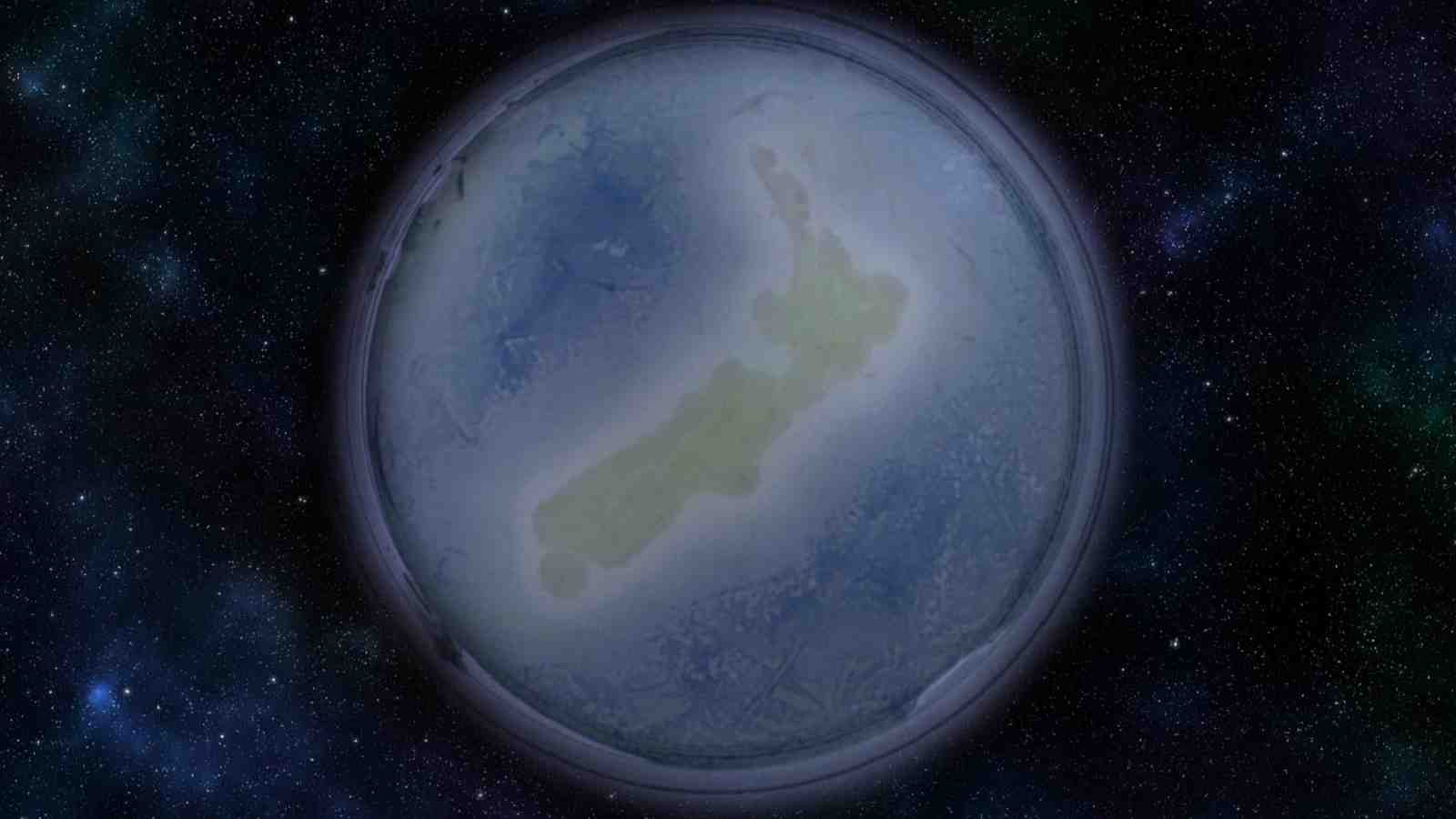 New Zealand shaped bacteria