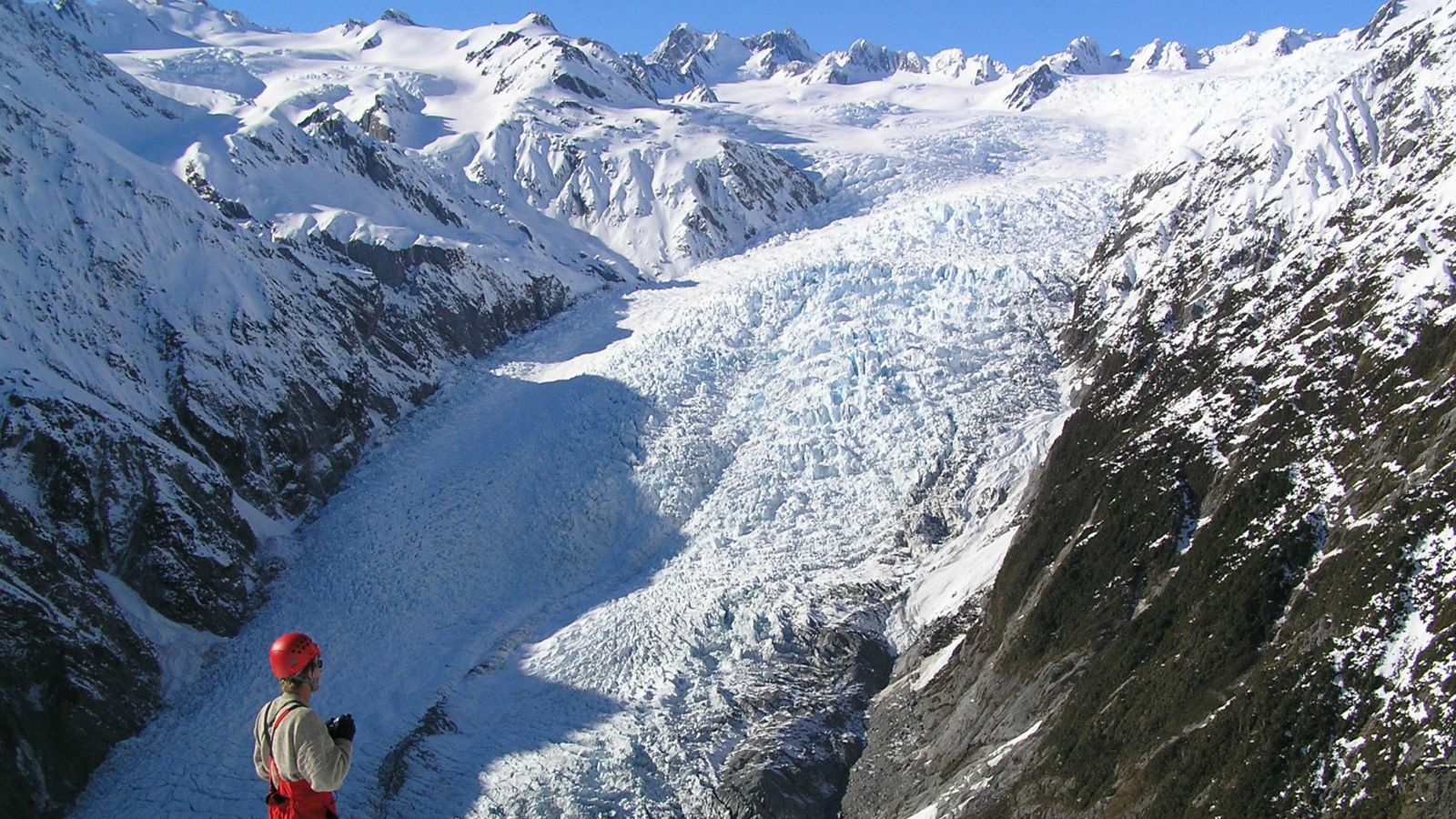 Julian Thompson at Franz Josef Glacier in 2005