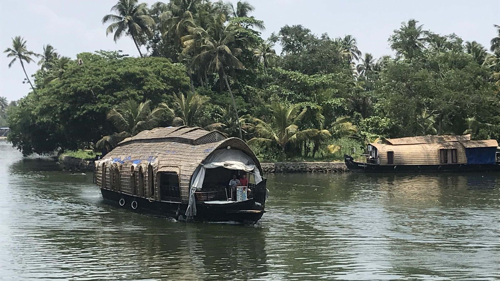 Houseboat on the canals of Alleppey, India