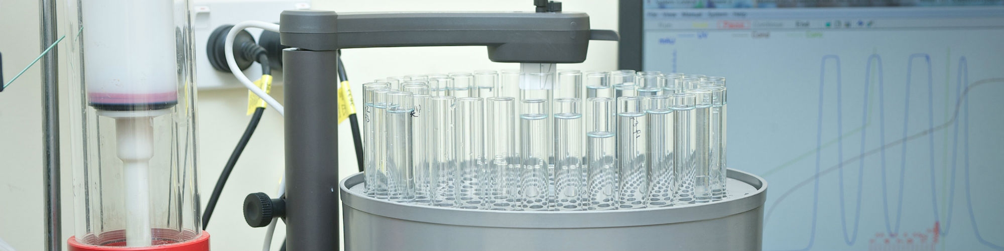 Banner image – photograph of a fraction collector used for carbohydrate analysis.