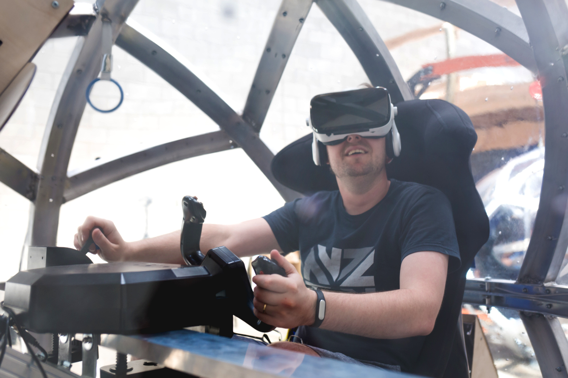 NOVA, an ‘untethered virtual-reality motion simulator’