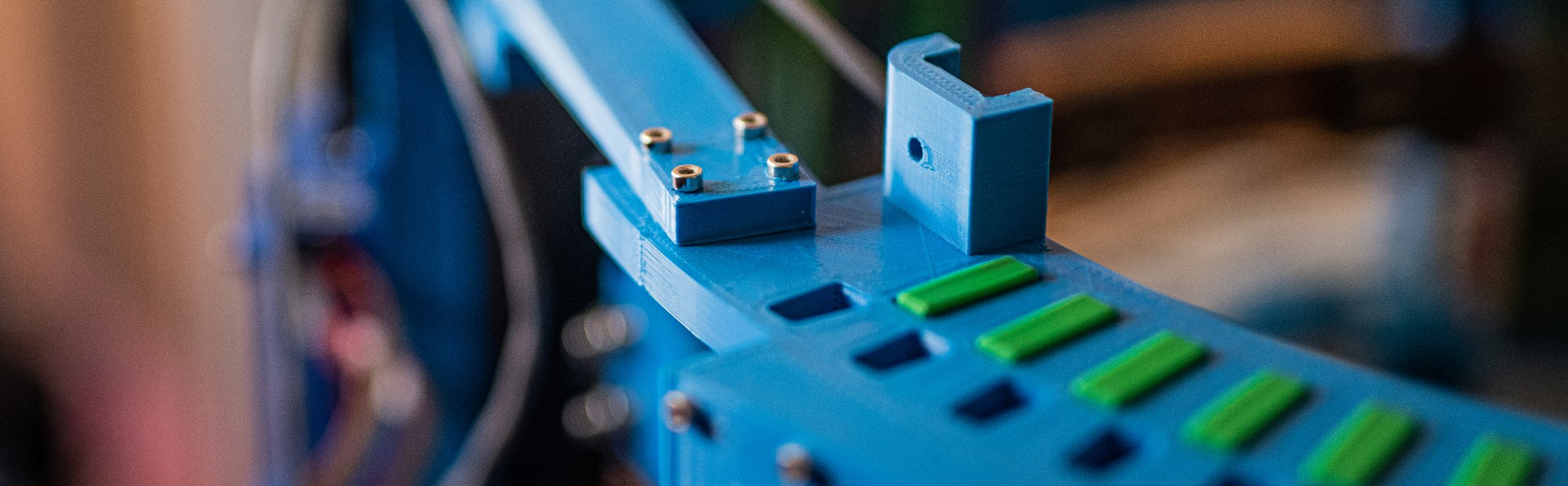 Close up of a 3D-printed device for detecting faults