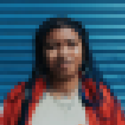 Pixilated photograph of a person to hide their identity.