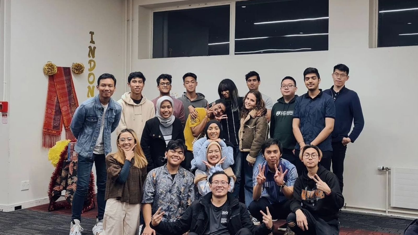 Group picture of Indonesian Student Association members.