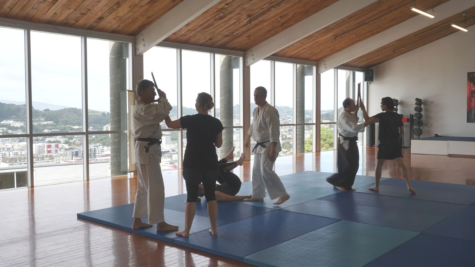 Aikido training.