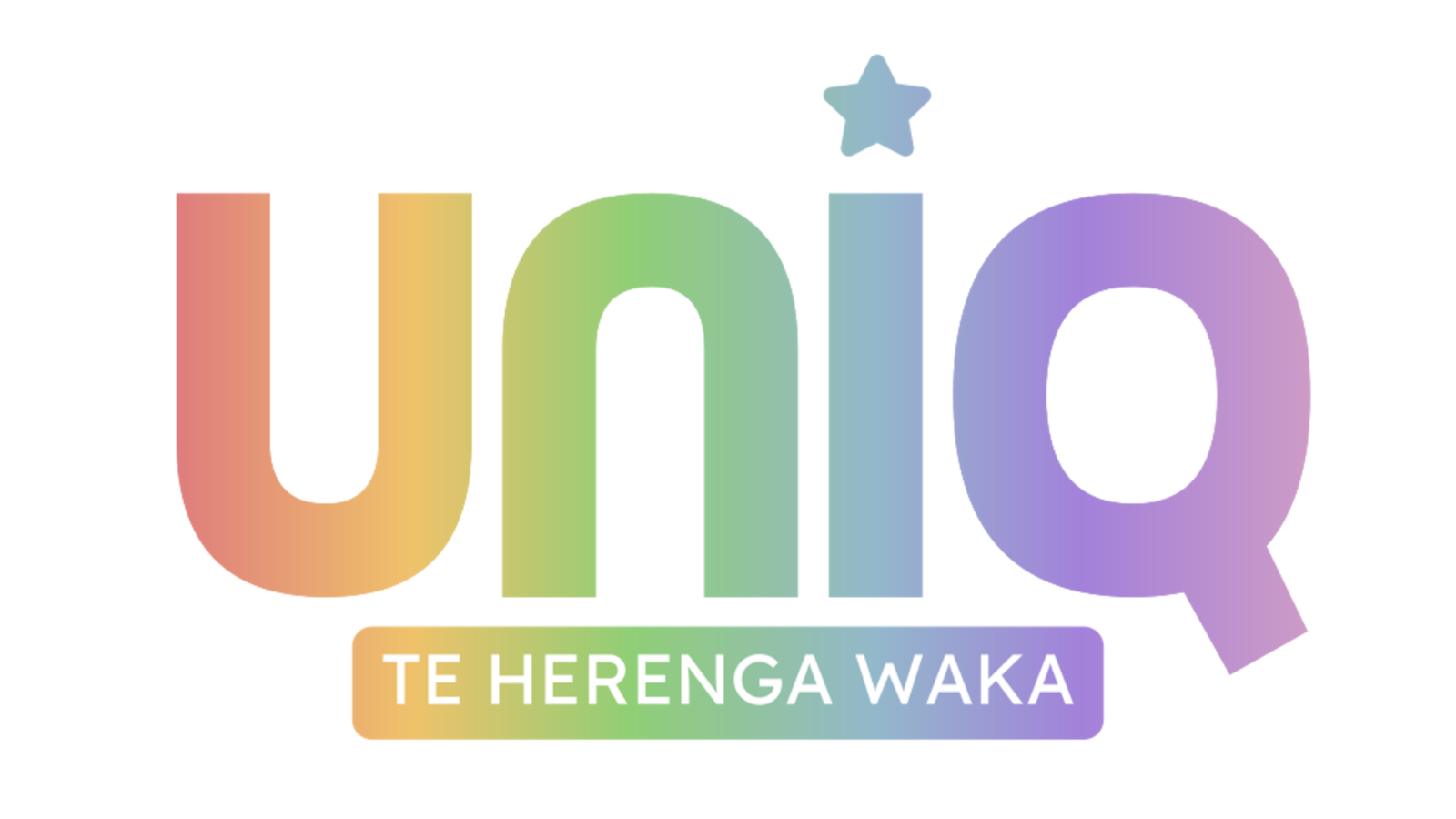 UniQ Te Herenga Waka rainbow logo