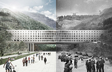 Temporary government building in a Kapiti quarry. Temporary government building in a Kapiti quarry.