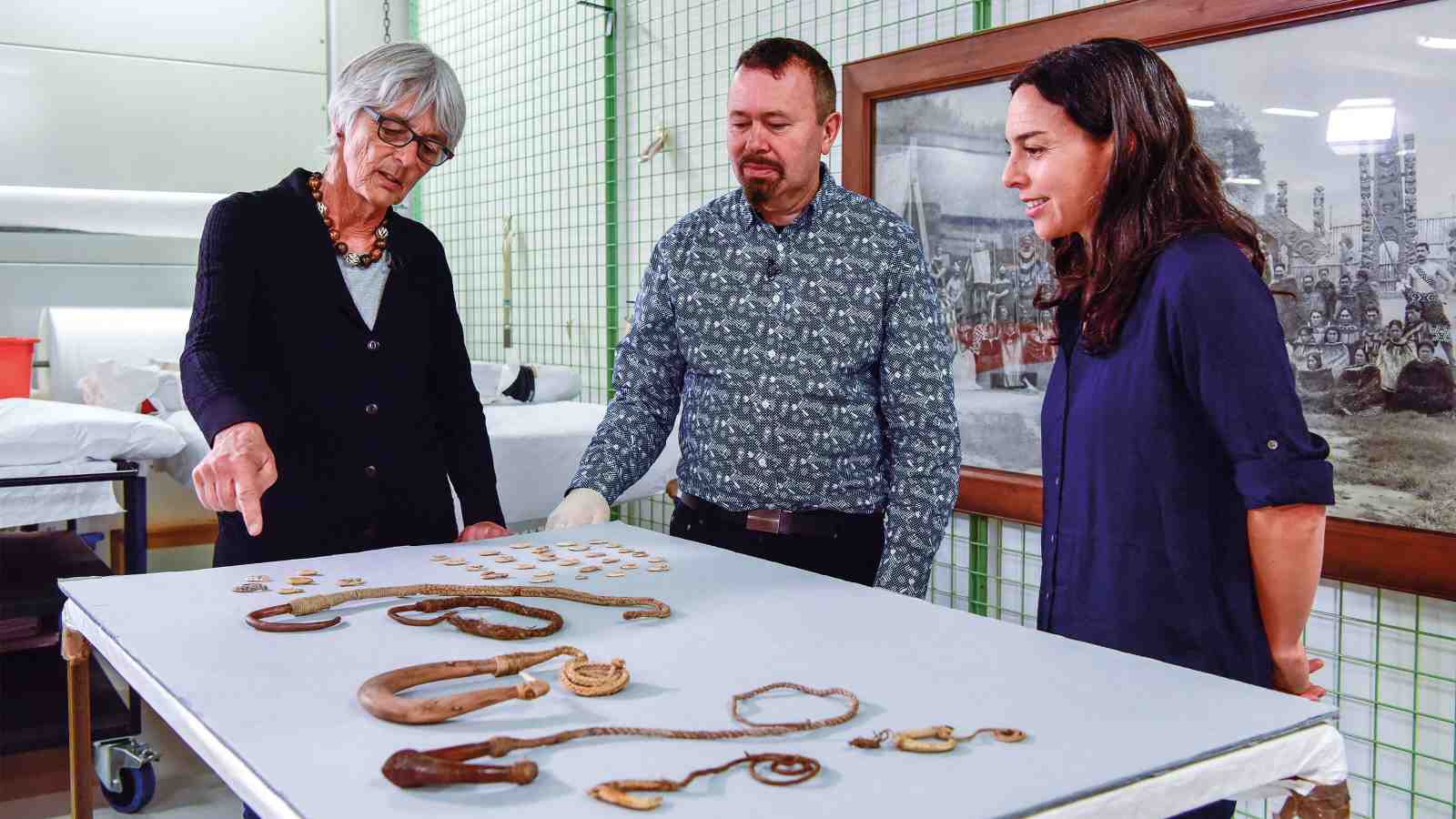 Emeritus Professor Lydia Weavers, Professor John Townend and Dr Maria Bargh