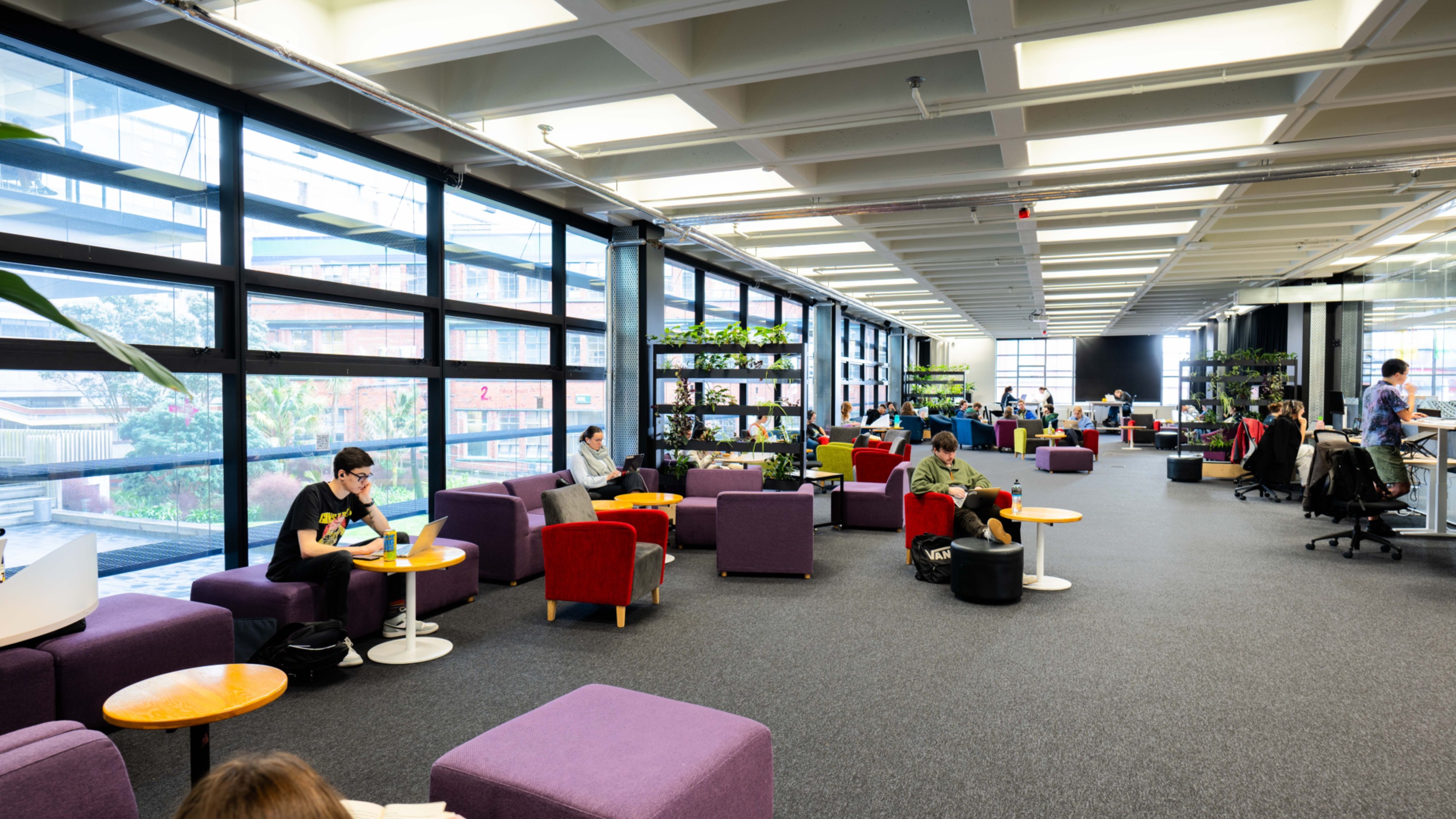 Photo of the the Glass Room on Level 2 of Kelburn Library. 