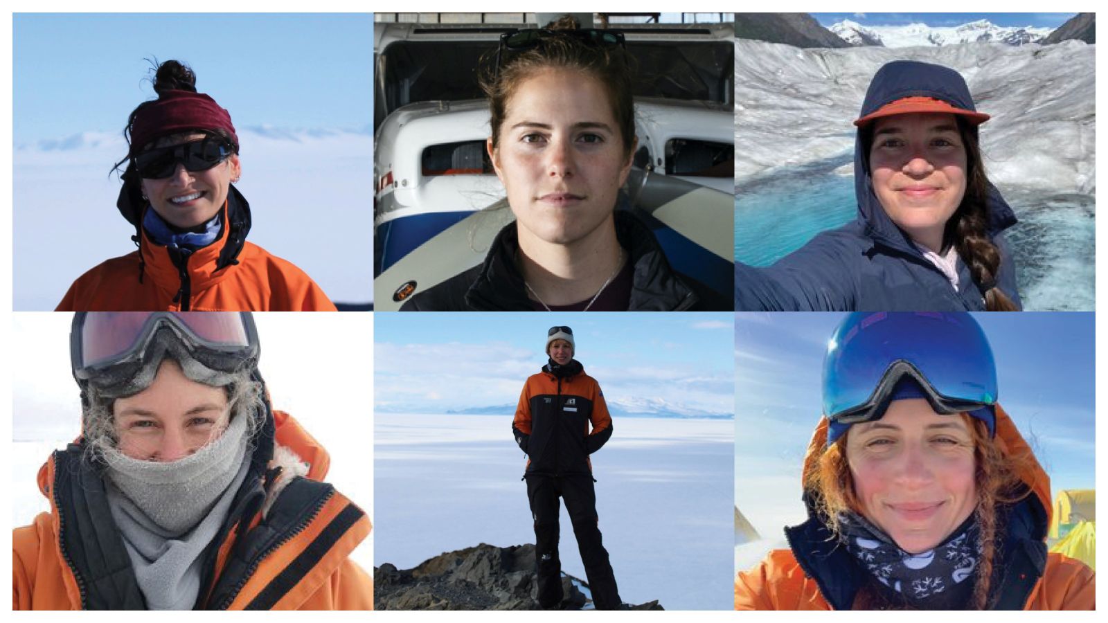 Six headshots of the Girls* on Ice team leaders