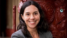 Head shot of Dr Maria Bargh, Head of School, Te Kawa a Maui at Te Herenga Waka Marae