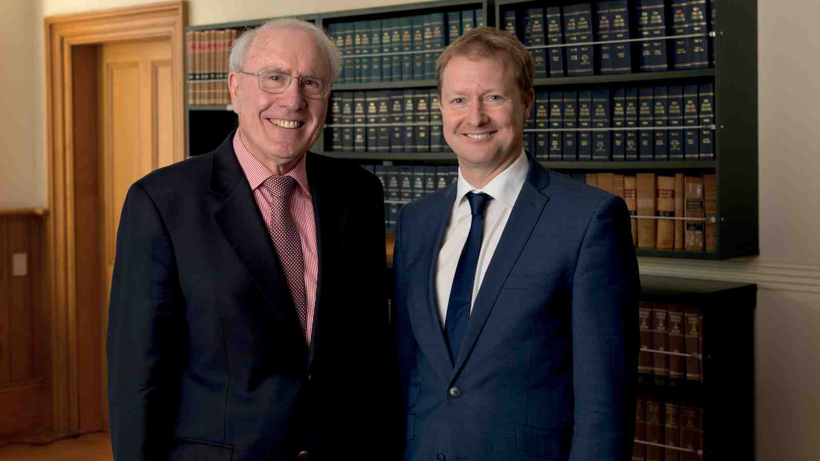 Sir Geoffrey Palmer and Dr Andrew Butler authors of A Constitution for Aotearoa New Zealand