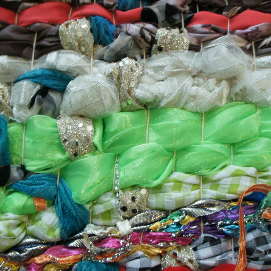 The whariki (mat) weaved on site by participants of the seminar