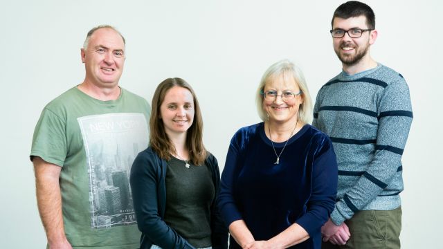 Left to Right – Dean Broughton, Jamie Hawkins Elder, Professor Charlotte Macdonald, Hayden Thorne