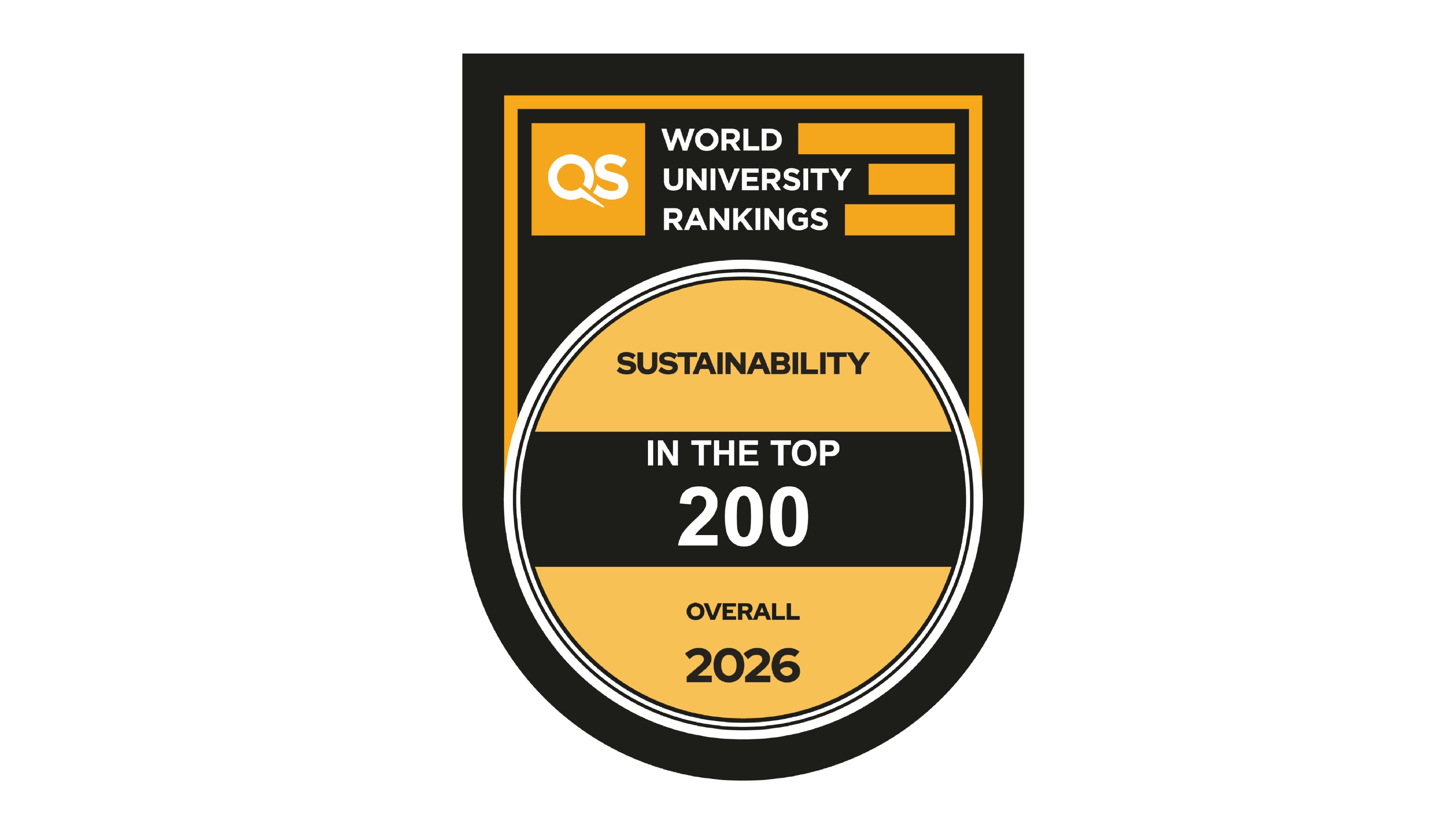 Official 2026 QS World University Rankings Sustainabilitybadge