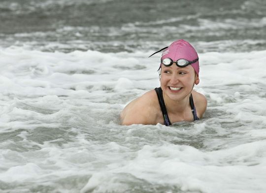 Emma Aitken in Cook Strait