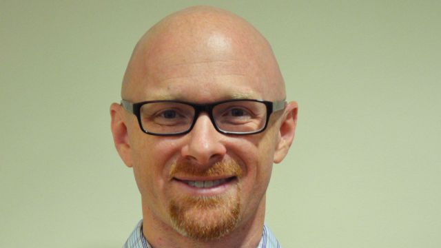 A profile image of Professor Jeff Baker, a Visiting Scholar from the American University of Sharjah.