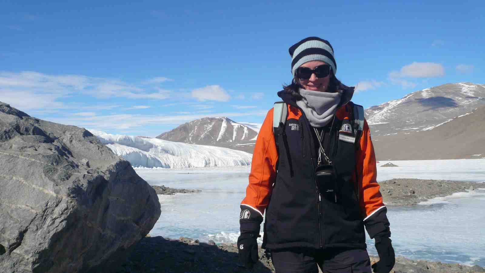 Rebecca Priestley in Antarctica
