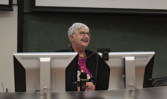 Dame Sian Elias speaks at Victoria University of Wellington.