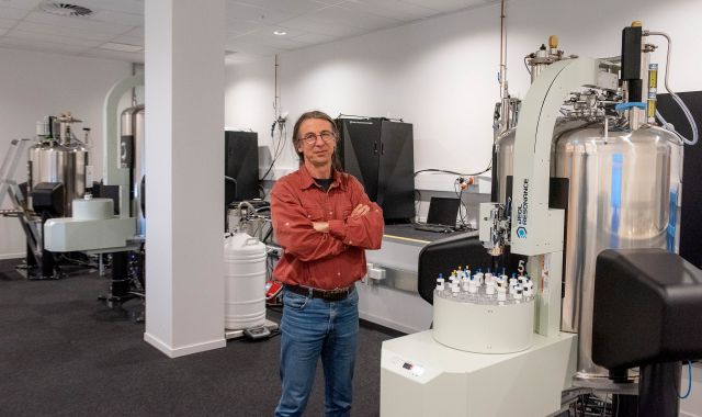 Ian Vorster in the NMR facility