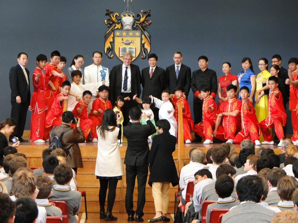 Opening ceremony of the new Confucius classroom at Wellington College
