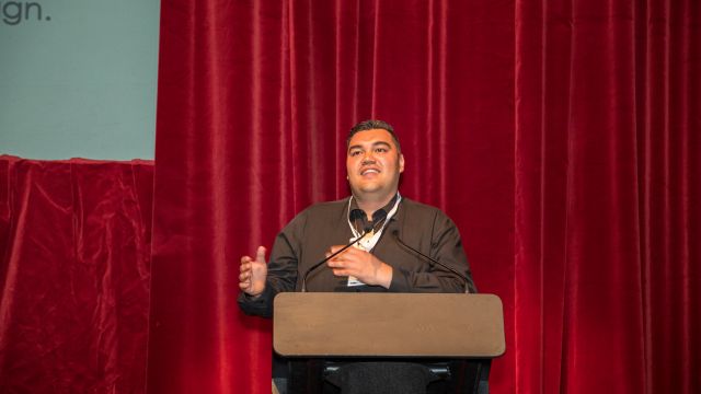 William Hatton, Landscape Architect presenting at industry event