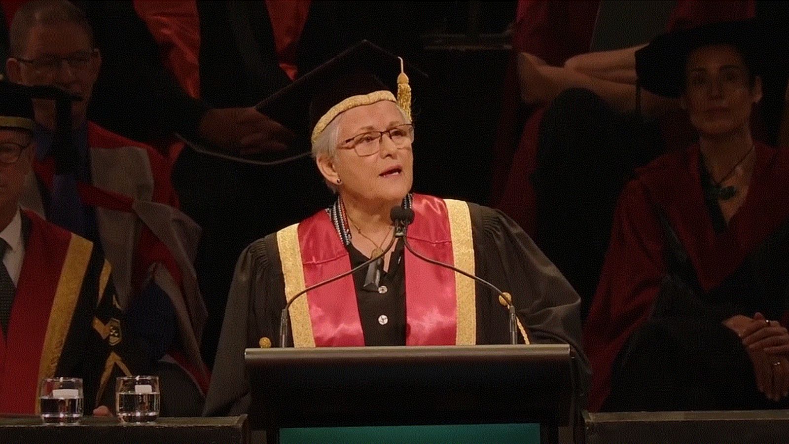 A speaker at a December 2024 graduation ceremony